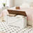 Storage Chest, Storage Bench With Metal Hinge And Pull Handles, Wooden Toy Chest, Toy Box-1097835445-1102136439