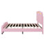 Lit plateforme tapissier Sleek Curved Design-114346597-114346598
