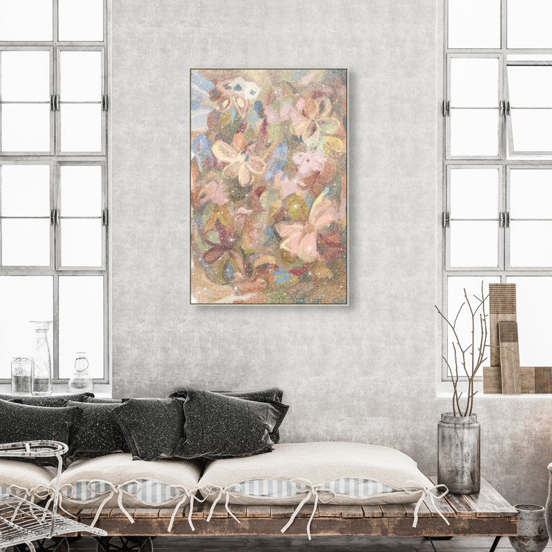 Moving Eden II Print by Oliver Gal, 46"H x 31"W, Silver Floater Frame