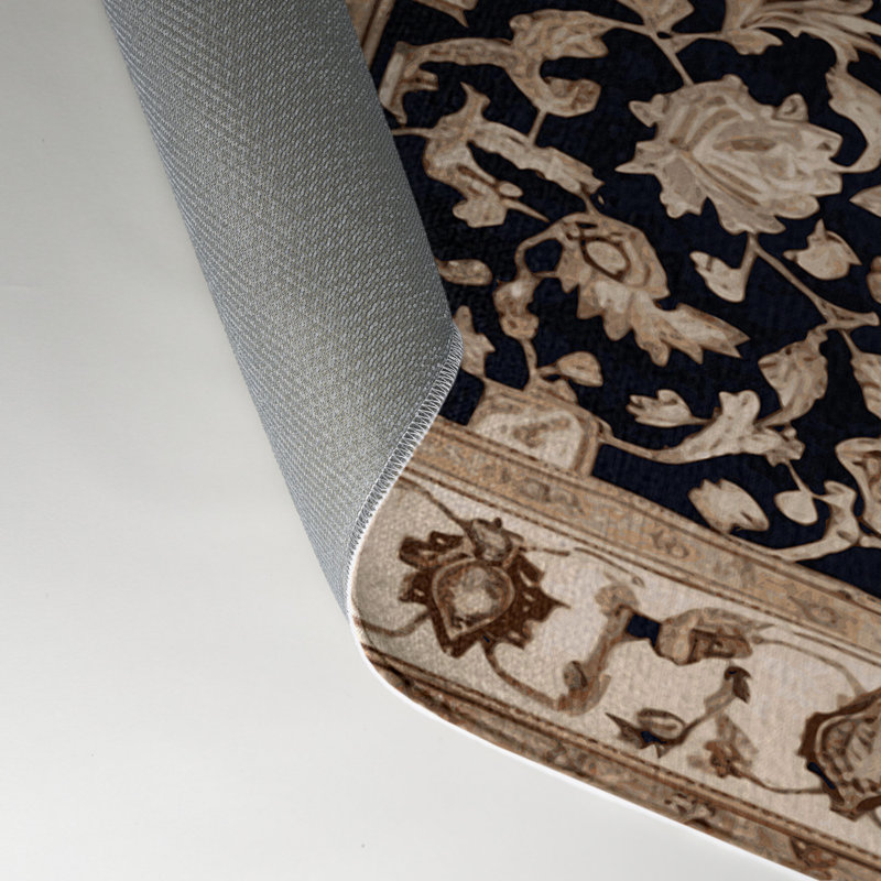 Tapis turc intérieur / extérieur beige, Rectangle 5 pi x 7 pi