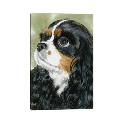 Fit For A King - Cavalier King Charles Spaniel Tri-colour by Judith Stein - Painting on Canvas