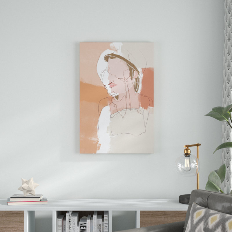 Peinture sur toile, "Painted Contour Portraits II", H 36 po x l 24 po