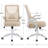 2-Piece L-Shaped Computer Desk With Power Outlet And Ergonomic Mesh Office Chair Set, Corner Home Office Workstation With Storage Shelves, Adjustable Swivel Desk Chair With Wheels For Work, Study, Gaming