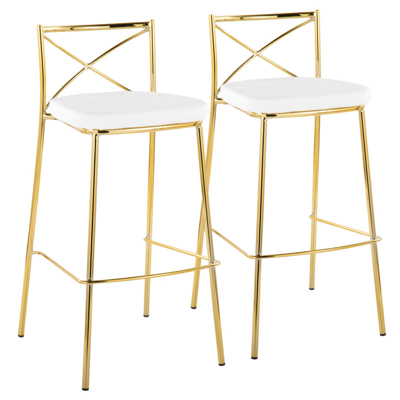 Tabourets de bar empilables 30 po Dannie, Doré, Tabouret de bar (siège d'une hauteur de 30,25 po)