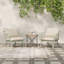 Fauteuil club d'extérieur Huron PP, finition verte avec coussin beige, ensemble de 2-408610980-408610978