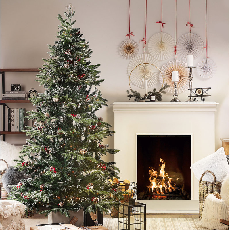 Denali Artificial Pine Christmas Tree, 5.91ft H x 4.27ft W x 4.27ft D