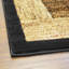Tapis beige / rouge à motif géométrique Haysi-693746352