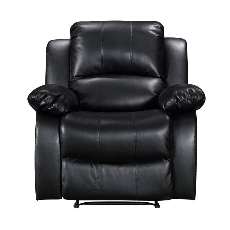 Kudret 98cm Wide Standard Recliner, Black