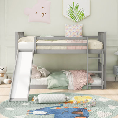 Lit superposé simple au-dessus de simple pour enfant Ianula