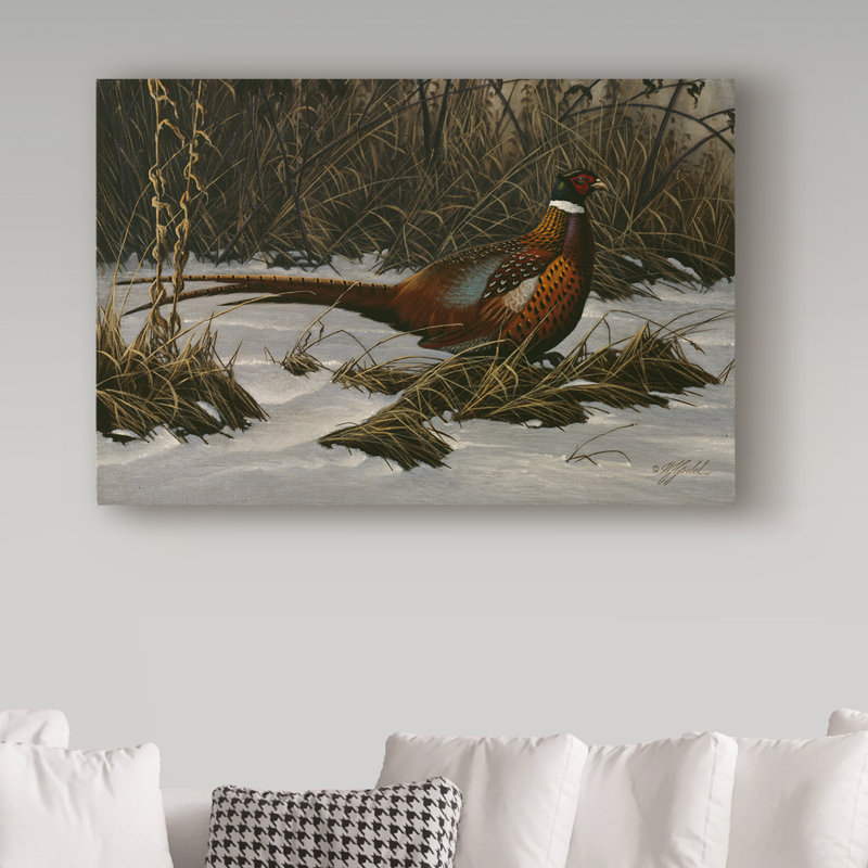Berrien «Walking Through Winter», reproduction d'impression sur toile tendue, H 30 po x l 47 po x P 2 po