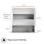 Shrewsbury Grey Bathroom Mirror Cabinet-90861568