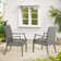 Patio 60" Round Dining Set With Removable Lazy Susan And Umbrella Hole