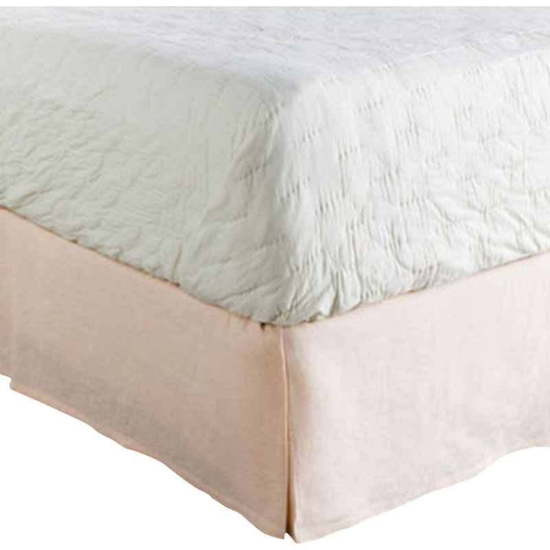 Evelyn Bed Skirt, California King, Pink