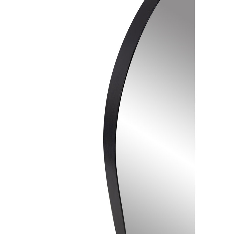 Miroir d'appoint Calogero, Noir mat