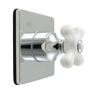 Kingston Brass Restoration Single-Handle Wall Mount Six-Way Diverter Valve with Trim Kit