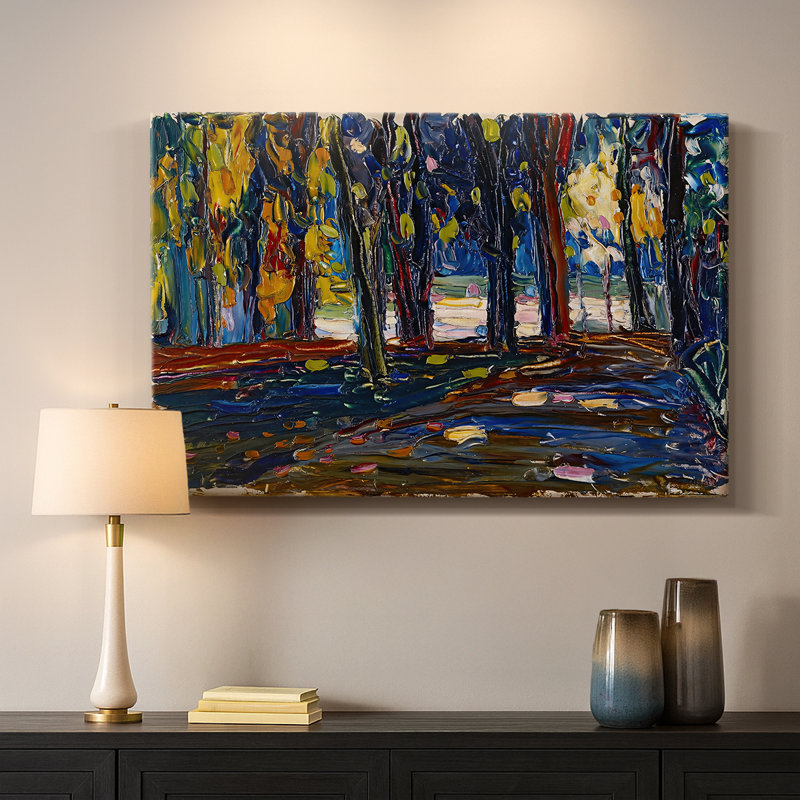 Étude d'automne - Wassily Kandinsky - Toile tendue avec châssis - 1908, 18x27