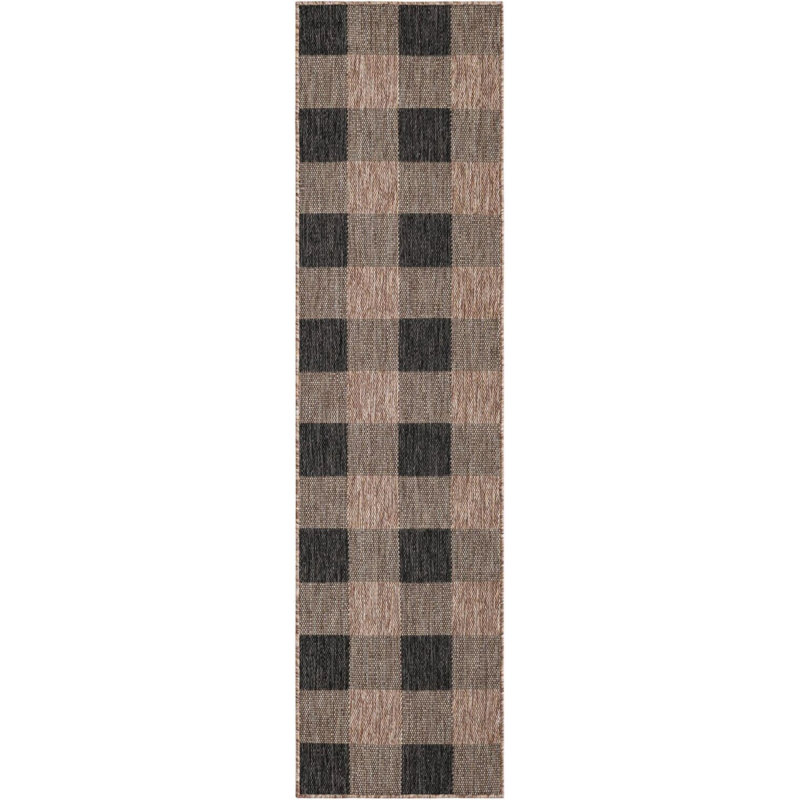 Tapis intérieur / extérieur Borrego , Tapis de couloir 2 pi x 8 pi