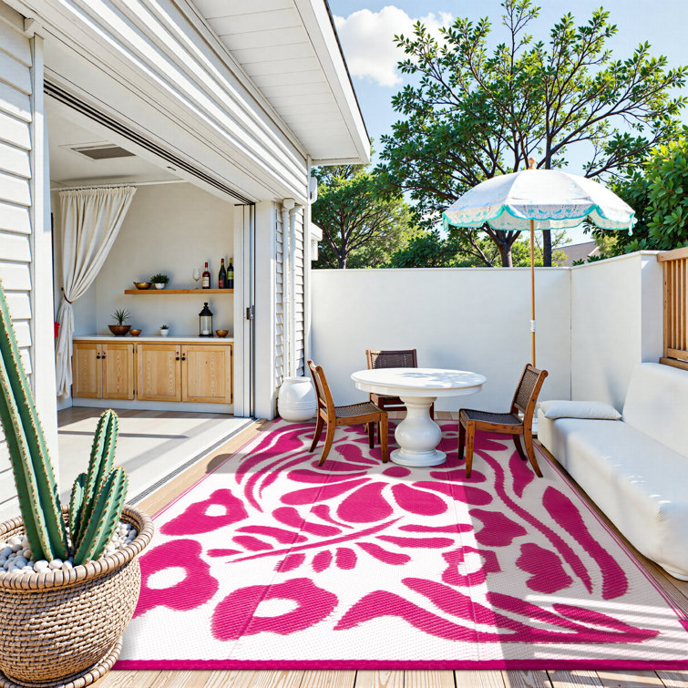 Botho Durable PP Mat for Outdoor Use Area Rug Perfect for Patios, Gardens, and Poolside Areas