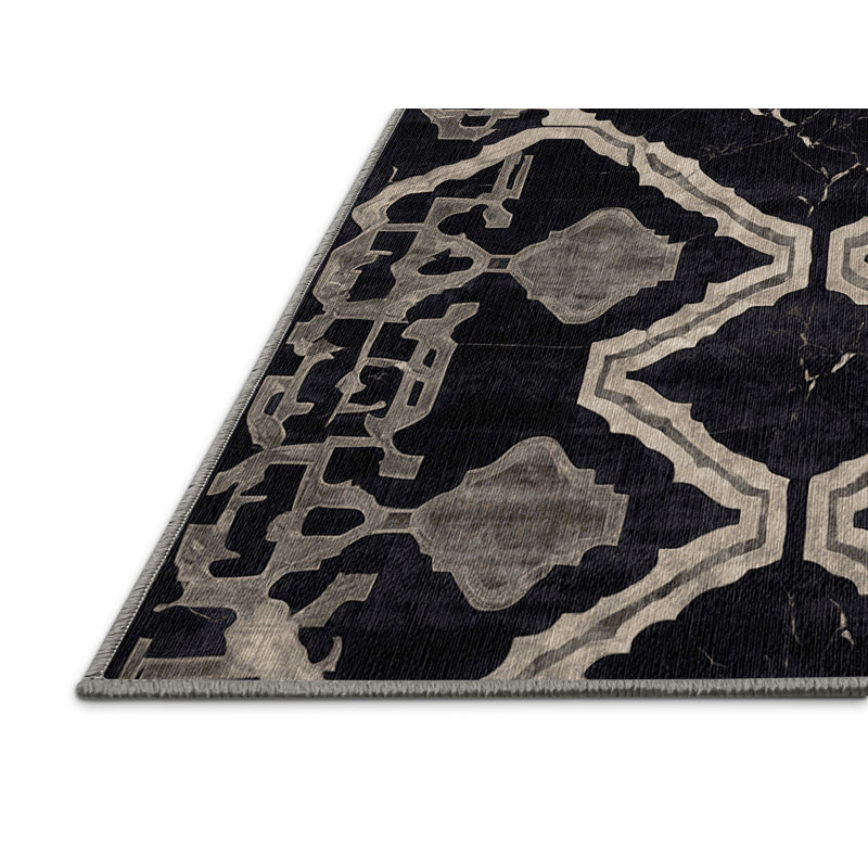 Machine Washable Gray Area Rug