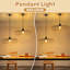 1 - Light Stainless Steel Bell Pendant