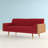 Bel-Air 72.2" Mid Century Modern Tufted 3 Seater Sofa with Bolster Pillows-1130517114