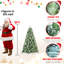 Arbre de Noël de 6 pi: 988 pointes mélangées, 66 branches de pin, conception à charnières facile à monter, support en métal fiable pour arbre de fête avec branches à aiguilles dures, structure simple, support