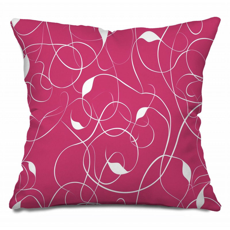 Coussin Floral, H 14 po x l 14 po