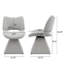 Chaise pivotante moderne avec siège rembourré et dossier haut-133259065