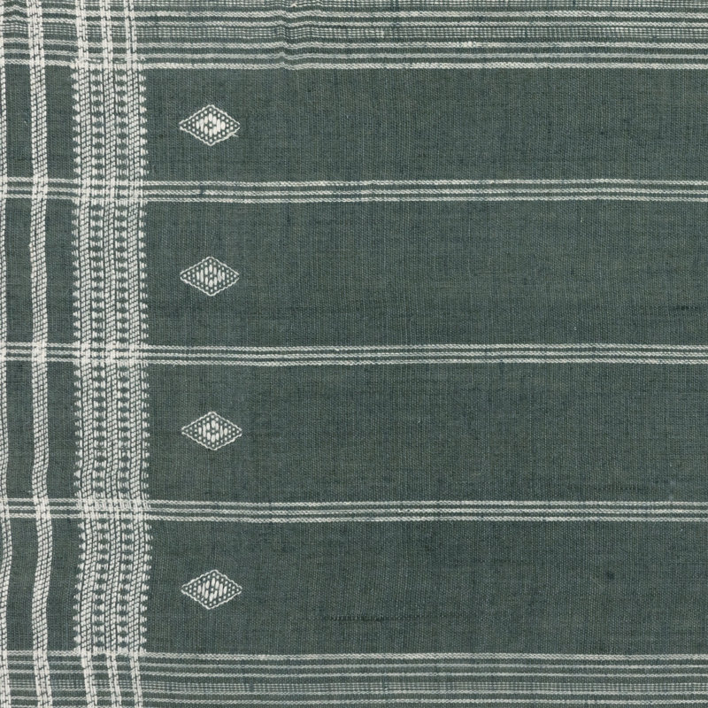 Bhujodi Textile-Corn Flower Print, Blue