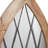 48"H Cathedral-Style Diamond Shaped Beveled Glass Window Panel