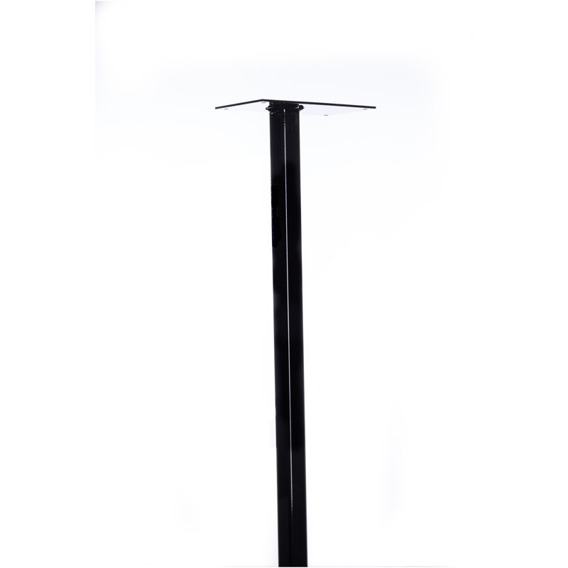Poteau enterré standard 3,5 "x H 57,5", Vertical-noir