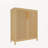 42 Inch Multi-Scene Use Large Capacity Storage Cabinet with Durable Bamboo Construction and Versatile Shelves for Home Organization