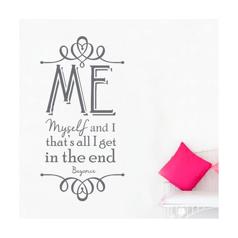 Wall Decal, Large, Grey