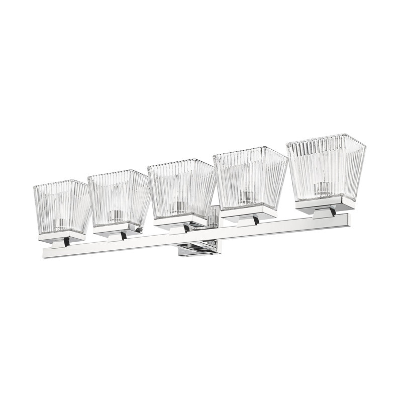 Panora 5 - Light Dimmable Vanity Light, Chrome