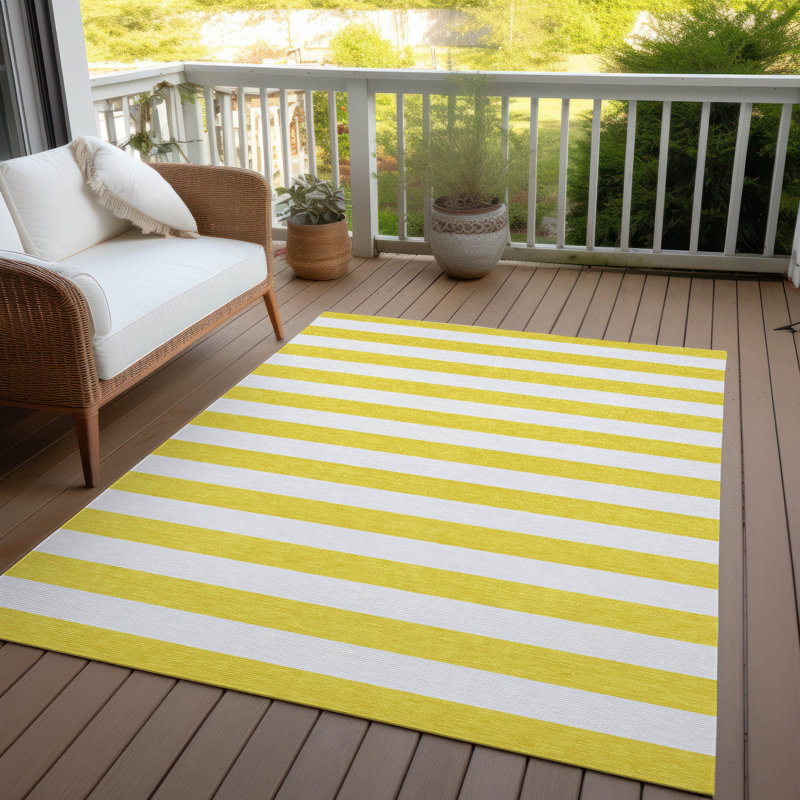 Tapis intérieur / extérieur Kinslee, Rectangle 5 pi x 7 pi 6 po
