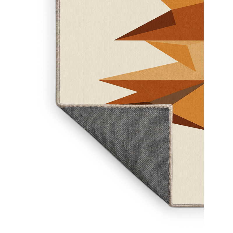 Tapis à motif géométrique doux et moelleux en pin beige Durrant, 8 x 12