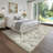 Vintage Floral Rug Washable Rug for Living Room, Retro Oriental Carpet, Soft Low Pile Non Shedding Floor Covering, Foldable Thin Non Shedding Indoor Mat for Bedrooms, Nurseries-1366981470