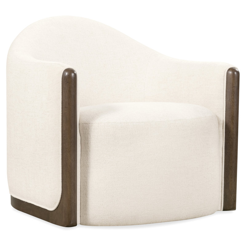 Cora Swivel Barrel Chair, Beige
