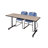 Nicklos T-Base Training Seminar Table, 2 Zeng Stack Chairs-32701927-32701932-32701935