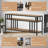  58'' TV Stand Fits TV up to 65'', TV Media Console with 3-Tier Open Storage Shelves, Industrial Entertainment Center with Quadruple-Tube Support for Living Room, Rustic Brown-1312662686-1312662684