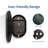 31X21 Inch Oval Black Metal Framed Wall Mount Bathroom Medicine Cabinet With Mirror