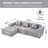 Boneless L-Shape Modular Sectional Sofa-1894348382