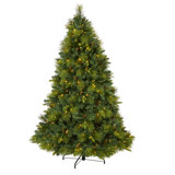 Lighted Artificial Pine Christmas Tree