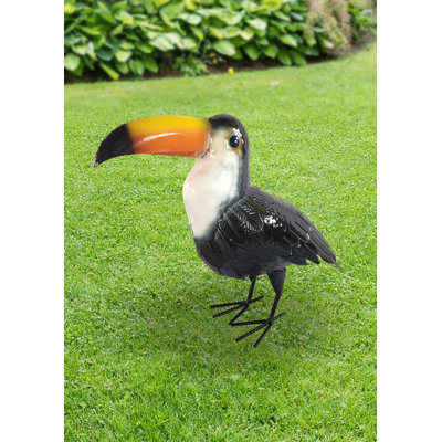Statue de jardin d'extérieur toucan 15 po de hauteur