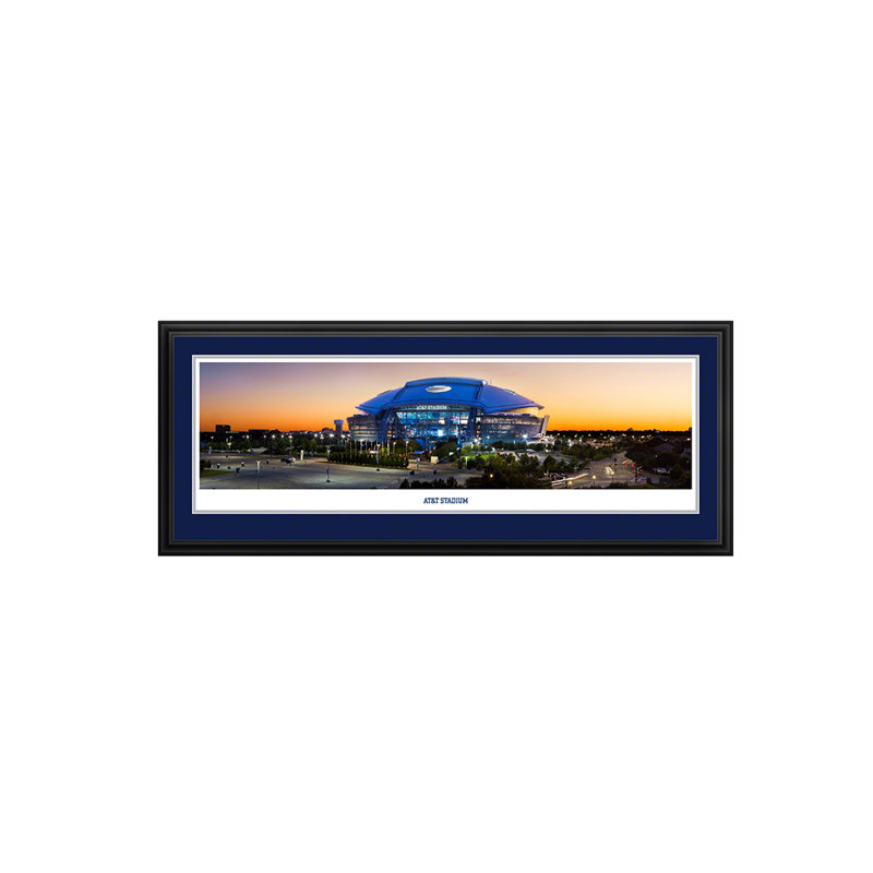 Photo panoramique NFL AT&T Stadium, H 18 po x l 44 po x P 0,88 po, Bleu marine