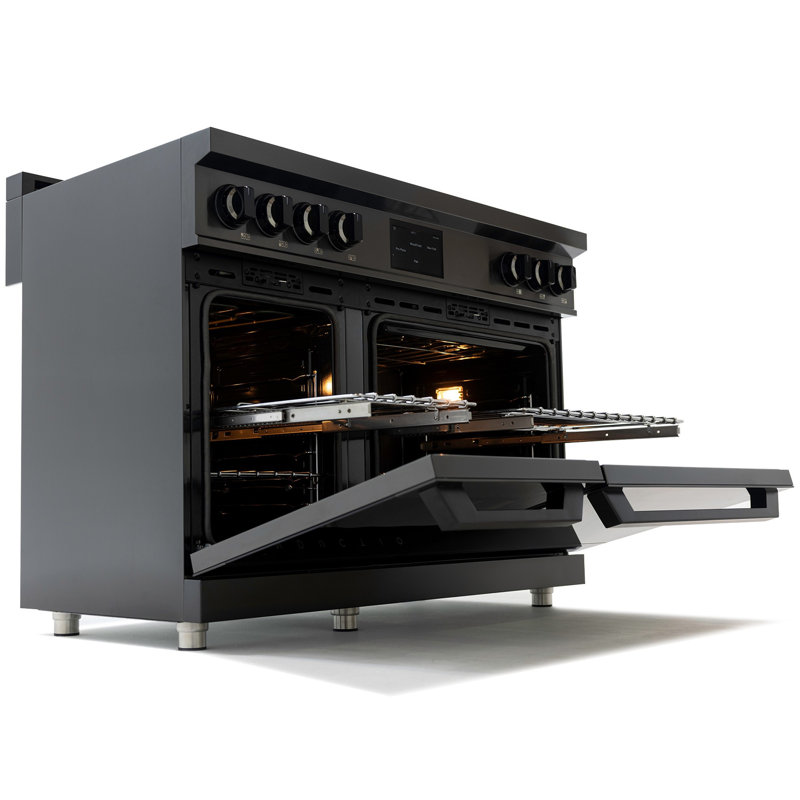 Cuisinière à induction 48 pouces Luxury Series, édition ORION, Stainless Steel; Gold