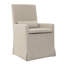 Chaise avec accoudoirs en bois massif Rina de couleur crème-23721000-80473791