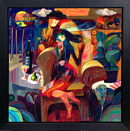 Romattica by Tadeo Zavaleta - Single Picture Frame Painting on Canvas