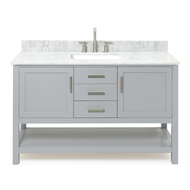 Bayhill 55'' W Single Vanity, Gray