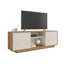 Meuble télé moderne avec rangement spacieux et design élégant pour les téléviseurs de 70 po ou moins, fini chêne-698808912